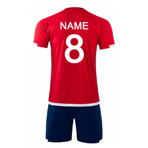 เสื้อฟุตบอล โพลีเอสเตอร์ 100% ระบายเหงื่อได้ดี สำหรับผู้ใหญ่ ใส่ได้ทั้งชายและหญิง แขนสั้น ใช้ได้ทุกฤดู หมายเลขทีมตามสั่ง - Product Image 2