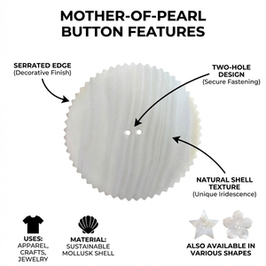 เปลือกหอยมุกธรรมชาติสีขาว รูปทรงกลม หัวใจวงกลม ขัดเงา สำหรับทำเครื่องประดับ DIY งานฝีมือ ขายส่งจำนวนมาก - Product Image 6