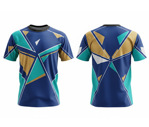 Custom Printed Sublimation Crew Neck T-Shirts Wholesale | <b>Men</b> Women Youth Sizes | Lightweight Quick Dry - Product Image 2