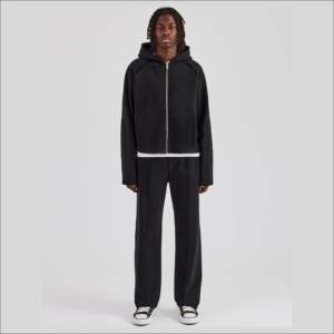 Conjuntos Deportivos IOTA SPORTS con Logotipo Personalizado para Hombre, Chaqueta con Cierre y Pantalones de Felpa 100% Algodón 350GSM, Ropa Deportiva Holgada, Conjuntos de Jogging a la Moda - Product Image 5