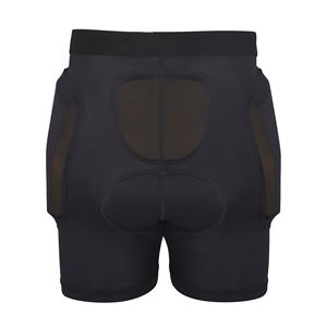 Pantalones cortos acolchados de protección para motocicleta, color negro, con diseño y talla personalizados, los más vendidos. - Product Image 3