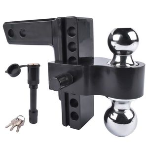 Enganche de Aluminio Ajustable de 6 Pulgadas (Drop/Rise) para Remolques, Compatible con Soportes de Enganche de 2 Pulgadas - Product Image 1