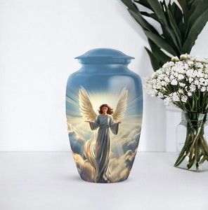 โกศบรรจุอัฐิสำหรับผู้ใหญ่เพศชาย ขนาด 10 นิ้ว สไตล์ยุโรปอเมริกัน เป็นมิตรกับสิ่งแวดล้อม ดีไซน์ปรับแต่งได้ ความจุ 220 คิวบิกอินช์ - Product Image 4