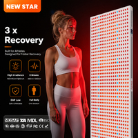 Panneau de luminothérapie rouge Redfy à écran tactile pour usage commercial, 8 longueurs d'onde, récupération musculaire complète du corps, 4500W, avec support