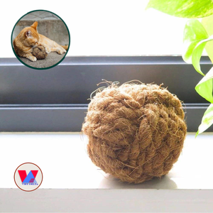 Juguete Masticable Ecológico para Mascotas, Bola de Fibra de Coco, Esfera de Fibra de Coco Sostenible para Hámsteres y Conejos, Cuidado Dental Molar - Product Image 3