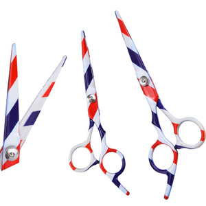 Ciseaux de barbier en acier inoxydable, 3 pièces, ciseaux de coiffure pour la coupe des cheveux - Product Image 6