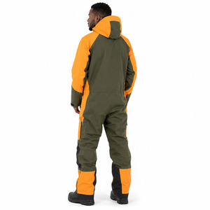 Combinaison de ski une pièce pour femme, imperméable 10 000 mm, en polyester, rembourrée en coton PP, avec logo personnalisé sur le devant, pour l'hiver et le snowboard - Product Image 4