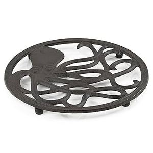 Round Aluminum <b>Trivet</b> New Design Eco-Friendly 300mm Diameter 10mm Thick for Dining Table Pan Hotpot Heat Damage Golden Finish - Product Image 6