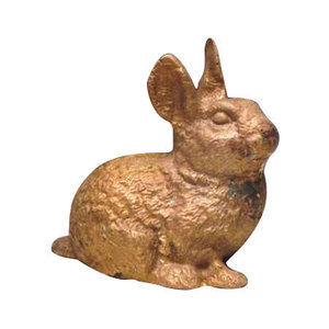 Prensapapeles de Metal con Forma de Conejo, Acabado Dorado, Perfecto para la Oficina, el Estudio o la Decoración de la Mesa - Product Image 1