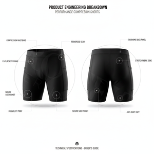 Shorts de sport OEM ODM pour l'entraînement et le jogging, vente en gros à prix abordable, vêtements de course, shorts de compression à taille élastique extensible - Product Image 2