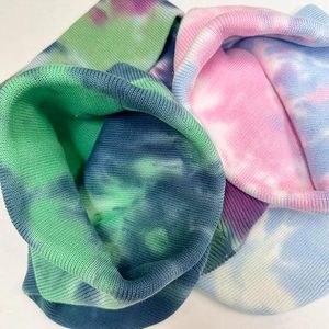 WOMEN <b>Tie</b> Dye Winter Beanies Hat Custom logo Embroidery Label Rib Beanies for <b>Men</b> Women and Kids - Product Image 2