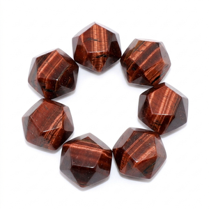 Dodecaèdre en cristal de haute qualité, œil de tigre rouge, pierre précieuse, artisanat en cristal, vente en gros - Product Image 5