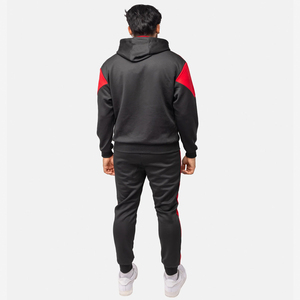 Conjuntos de chándal de algodón con logotipo personalizado, conjuntos con cremallera completa, chándal en blanco - Product Image 2