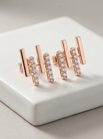 Boucles d'oreilles clous solitaires classiques et tendance en diamant de 2,52 carats, taille brillant, cultivé en laboratoire, en or jaune, blanc ou rose 9 carats, certifiées AIGS