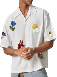 เสื้อเชิ้ตปักลายเบาๆ สำหรับผู้ชาย สวมใส่สบายทุกวัน วัสดุระบายอากาศได้ดี ลวดลายเรียบง่าย แฟชั่นประจำวัน ใส่ได้หลากหลายโอกาส ใส่ไปทำงานได้ - Product Image 1