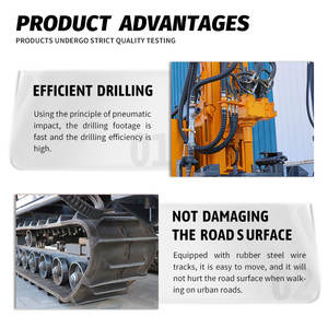 우물용 고출력 유압 구동 산업용 깊은 시추공 공압 드릴 머신 - Product Image 3