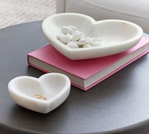 Frutero de Mármol Pulido a Mano con Forma de Corazón, Piedra Natural, Duradero, Decoración de Lujo para el Hogar - Product Image 3
