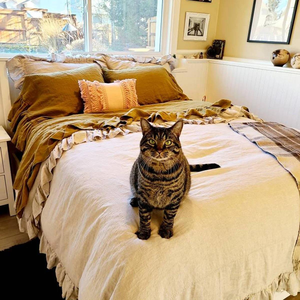 Luxury Hotel Home Linen Bedding Sets Custom 5 pcs 1 Duvet Cover 1 <b>Flat</b> 1 <b>Fitted</b> <b>Sheet</b> 2 pillow cases Sets - Product Image 3
