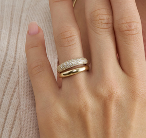 Anillo de Compromiso y Boda Exclusivo de Oro de 14 Quilates con Diamante Cultivado en Laboratorio Certificado por IGI, Colección Nupcial Vintage, Corte Brillante, Elegante Regalo - Product Image 5