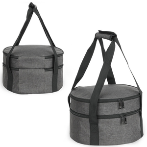 Bolsa Térmica Aislada Más Vendida para Acampar al Aire Libre, Bolsa de Hielo de Doble Capa con Patrón de Letras para Llevar Botellas de Almuerzo - Product Image 3