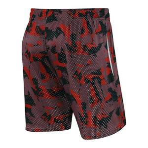 Drawstring 100% Polyester Canvas Heavyweight Windproof Mid Waist Digital Printing Pockets Breathable Casual Workout <b>Shorts</b> Men - Product Image 5