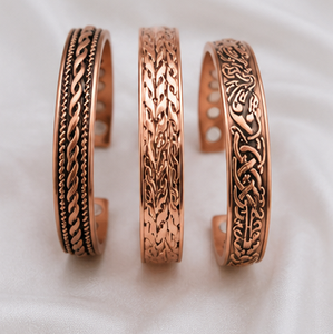 Authentic Twisted <b>Wire</b> Pattern Pure Metal Cuff Bangle Handmade Embossed Pattern Metal Jewelry Exquisite Design - Product Image 2