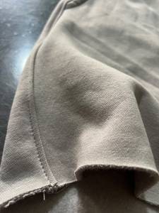 Men's Beige Cotton Bermuda Shorts With Drawstring Casual Style Mid Waist Solid Color Breathable Woven Fabric - Product Image 2