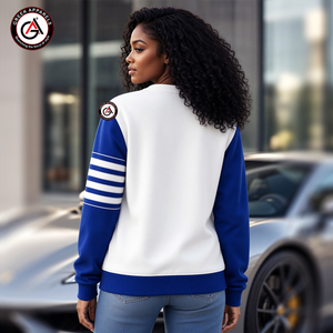 เสื้อคาร์ดิแกนไหมพรมอะคริลิกปักลาย Sigma Gamma Rho Sorority สำหรับผู้หญิงใส่ในฤดูหนาว |   สไตล์วินเทจแบบสั่งทำ - Product Image 2
