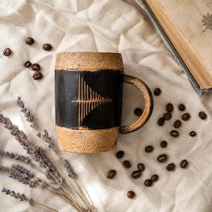 Taza de Madera Rústica Personalizada de la Mejor Calidad, Hecha a Mano, Grabada, Material de Madera Pulida, Estilo Clásico, a Prueba de Fugas, Ecológica - Product Image 6