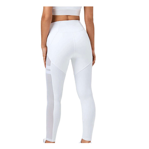 High Waist Leggings Full Length Solid Gray Stretch Breathable <b>Tummy</b> <b>Control</b> Shapewear Knitted Spandex Nylon Women's - Product Image 2