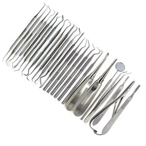 Kit chirurgical avancé pour extraction dentaire en acier inoxydable de haute qualité, comprenant des forceps dentaires, une seringue et des sondes cliniques - Product Image 4