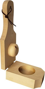 Casse-noix en bois artisanal, décortiqueur manuel de noix, outil de brisage de noix en bois, ouvre-noix de cuisine pour noix, noisettes et pecans - Product Image 3
