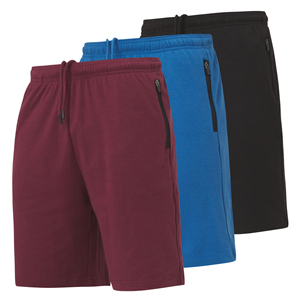 Pantalones cortos de algodón para hombre, tela de felpa, ajuste atlético, cómodos, informales, para el día a día y entrenamiento deportivo. - Product Image 1