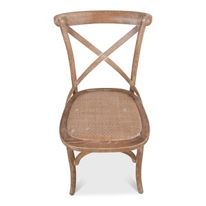 Fauteuil élégant en bois massif avec dossier croisé, idéal pour les mariages, événements et la location, qualité export - Product Image 5