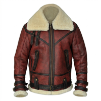 Chaqueta de Invierno Cálida para Hombre, de Alta Calidad, con Cuello Alto, de Piel de Oveja, Impermeable, Ecológica y Transpirable, Estilo Europeo Americano
