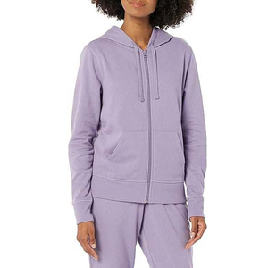 Sudadera con capucha y cremallera para mujer, venta al por mayor, informal, 100% forro polar, transpirable, tallas grandes, sudaderas y sudaderas con capucha para mujer de Pakistán, servicio OEM - Product Image 6