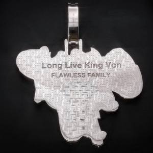 Pendentif Rapper Personnalisé en Argent 925 de Haute Qualité avec Moissanite, Collier Hip Hop, Bijou Plaqué Or, Style Iced Out, Certifié GRA - Product Image 3