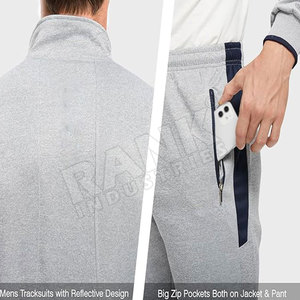 Conjunto deportivo ligero para hombre, traje para correr al aire libre, conjunto deportivo con cremallera para hombre, conjunto para trotar, ropa deportiva para fitness. - Product Image 5