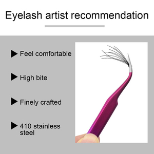 Pinzas para Extensión de Pestañas con Punta de Fibra de Acero Inoxidable, las Mejores para Volumen, Fabricante de Pinzas para Pestañas, Venta Directa de Fábrica - Product Image 4