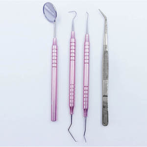 ชุดตรวจทางทันตกรรมแบบมืออาชีพ MEDZORA SURGICAL ชุดอุปกรณ์วินิจฉัยทำจากสแตนเลส ประกอบด้วยกระจก ที่ตรวจ ปากคีบ และอุปกรณ์ตรวจสอบช่องปาก - Product Image 2