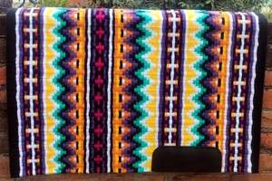 Premium Quality New Zealand Wool <b>Double</b> Weave Hand Weaved <b>Fleece</b> Lined Saddle Pads Western Riding Show Horse <b>Blanket</b> - Product Image 6