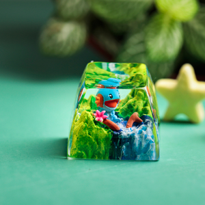 Teclas Artesanales Bosque Místico, Teclas Artesanales Personalizadas, Teclas Anime Lindas, Teclas Verdes, Juego de Teclas, Teclas de Madera - Product Image 3