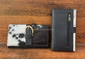 ใหม่กระเป๋าสตางค์หนังวัวแท้ทำด้วยมือแท้สำหรับผู้หญิงกระเป๋าสตางค์แบบบางกระเป๋าคลัทช์หนังคุณภาพสูงแบบตะวันตก - Product Image 5