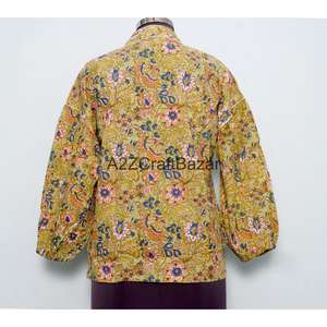 Robes décontractées en coton pour femmes, mini, à manches courtes, col rond, imprimé floral, style vintage romantique, coupe évasée, taille naturelle, écologiques, pour l'été - Product Image 6