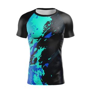 Camisetas deportivas de manga corta de secado rápido para hombre, camisetas de compresión para correr, gimnasio, Fitness, atlético, transpirable, cuello redondo, camiseta ligera - Product Image 1