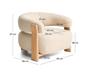 โซฟาดีไซน์ใหม่ หุ้มเบาะนุ่มสบาย เก้าอี้พักผ่อน ชุดเฟอร์นิเจอร์โซฟา ทำจากไม้สัก - Product Image 6