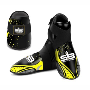 Protectores de Espinillas de Boxeo Unisex Personalizados con Parte Superior de PU y Neopreno, para MMA, Muay Thai, Kickboxing, Entrenamiento, Protección para Pies, Todas las Temporadas, OEM, ODM - Product Image 5