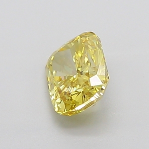 Diamant CVD IGI de 1,5 carat, taille coussin, jaune vif fantaisie, VS2, finition EX, diamant cultivé en laboratoire, vente en gros B2B - Product Image 2