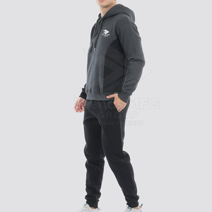 ชุดวอร์มผู้ชายไซส์ใหญ่สำหรับฤดูหนาว มีฮู้ด แบบลำลอง สีพื้น แห้งเร็ว สวมใส่สบายสำหรับผู้ใหญ่ - Product Image 2