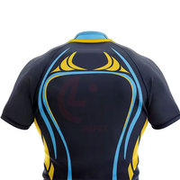 Maillot de rugby de style classique avec tissu résistant et design athlétique moderne, parfait pour l'entraînement sportif